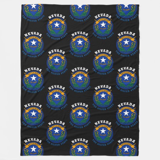 NEVADA SILVER STATE FLAG BEACH TOWEL FLEECE DEKEN (Voorkant)