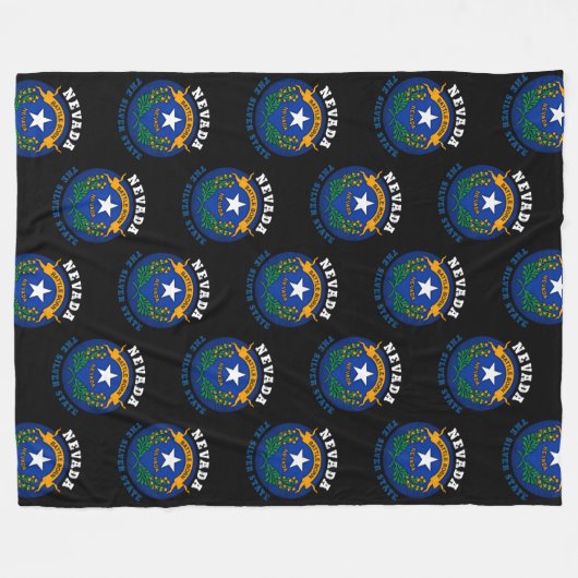 NEVADA SILVER STATE FLAG BEACH TOWEL FLEECE DEKEN (Voorkant (Horizontaal))