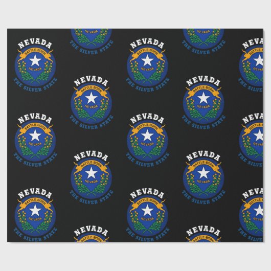 NEVADA SILVER STATE FLAG CADEAUPAPIER (Vlak)