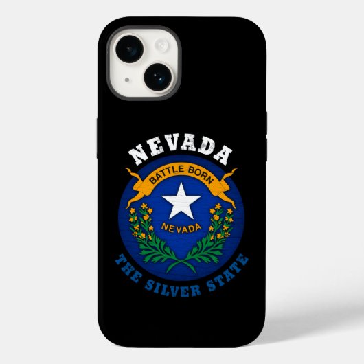 NEVADA SILVER STATE FLAG Case-Mate iPhone CASE (Achterkant)