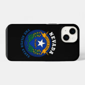 NEVADA SILVER STATE FLAG iPhone HOESJE (Achterkant horizontaal)