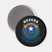 NEVADA SILVER STATE FLAG MAGNEET (Voorkant / Achterkant)