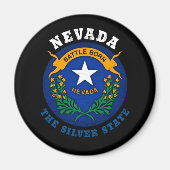 NEVADA SILVER STATE FLAG MAGNEET (Voorkant)