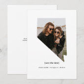 Nevada Sla de datum fotokaart op Save The Date (Voorkant / Achterkant)