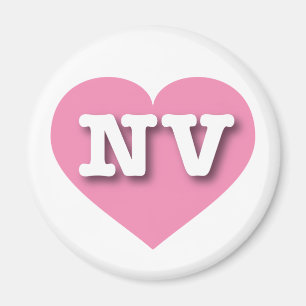 Nevada Solid Pink Heart - Big Love Magneet