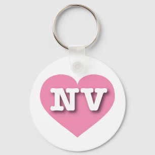Nevada Solid Pink Heart - Big Love Sleutelhanger