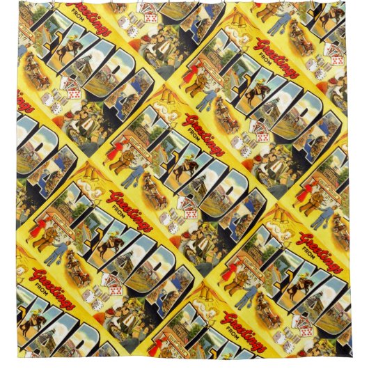 Nevada Souvenir  Briefkaart Vegas Wedding Douchegordijn (Voorkant)