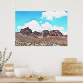 Nevada Spirit Mountains Landscape Art Style Poster (Keuken)