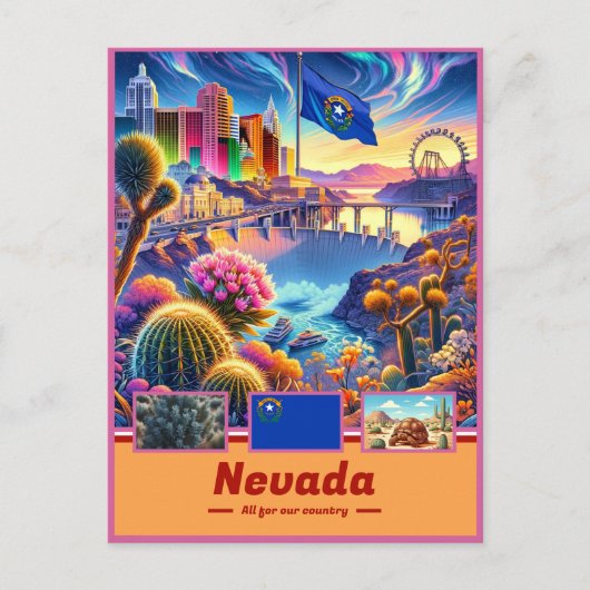 Nevada Splendor Iconische bezienswaardigheden Briefkaart (Voorkant)