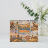 Nevada Staatsansichtkaart Briefkaart (Staand voorkant)