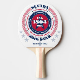 Nevada Staatsfeiten Familie Monogram Tafeltennisbatje