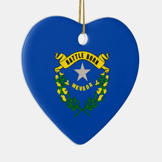 Nevada Staatsvlag Ontwerp Keramisch Ornament (Rechts)