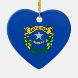 Nevada Staatsvlag Ontwerp Keramisch Ornament