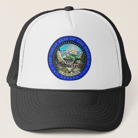 Nevada Staatszegel Trucker Pet (Voorkant)