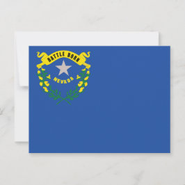 Nevada State Flag Battle Born Briefkaart