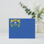 Nevada State Flag Battle Born Briefkaart (Staand voorkant)