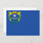 Nevada State Flag Battle Born Briefkaart (Voorkant / Achterkant)