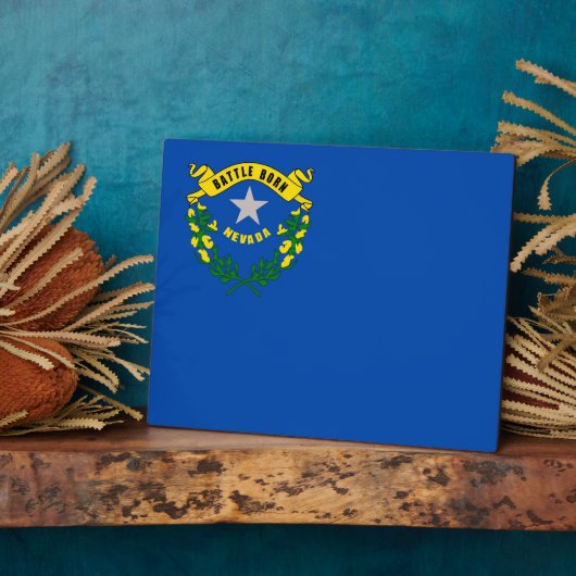 Nevada State Flag Plaque Fotoplaat (Zijkant)