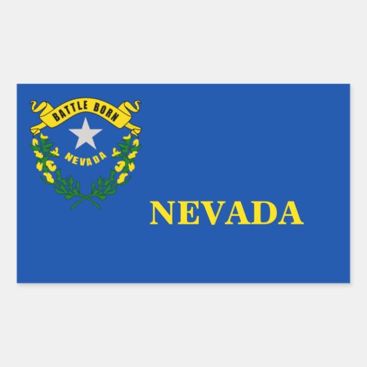 Nevada State Flag Sticker (Voorkant)