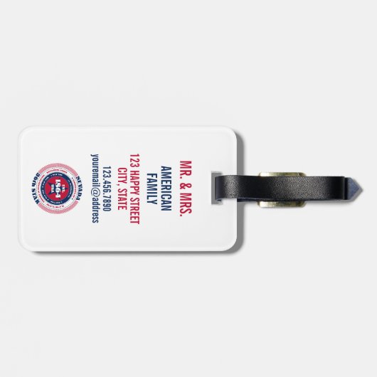 Nevada State Gepersonaliseerde Gift Bagagelabel (Achterkant horizontaal)