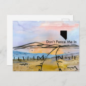 Nevada State hek me niet in zonsondergang landscha Briefkaart (Voorkant / Achterkant)