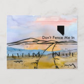 Nevada State hek me niet in zonsondergang landscha Briefkaart (Voorkant)
