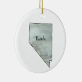 Nevada State Illustratie Schilderij Keramisch Ornament (Rechts)