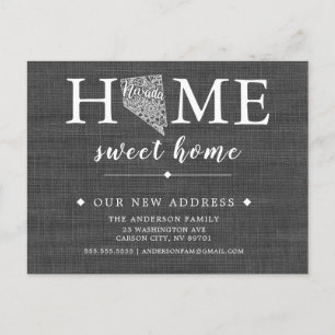 NEVADA State Moving Announcement Post Card Aankondigingskaart