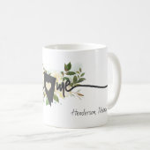 Nevada State Personalized Home City Rustic Floral Koffiemok (Voorkant rechts)