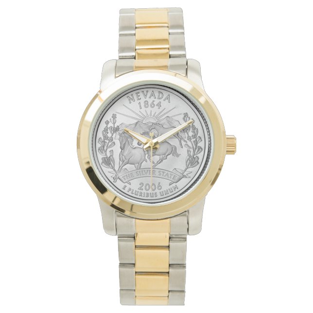 Nevada State Quarter Watch Horloge (Voorkant)