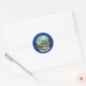 Nevada State Seal Ronde Sticker (Envelop)