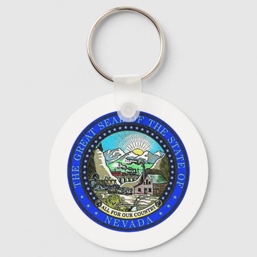 Nevada State Seal Sleutelhanger (Voorkant)
