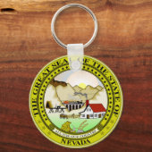Nevada State Seal Sleutelhanger (Voorkant)
