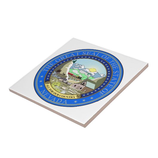 Nevada State Seal Tegeltje (Zijkant)