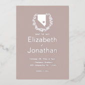 Nevada State Silhouette Simple Destination Wedding Folie Uitnodiging (Voorkant)