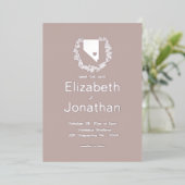Nevada State Silhouette Simple Destination Wedding Folie Uitnodiging (Staand Voorkant)