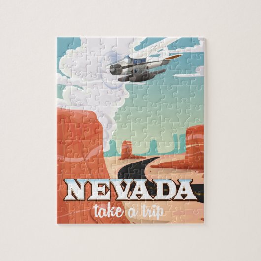 Nevada State vintage reisposter Legpuzzel (Verticaal)
