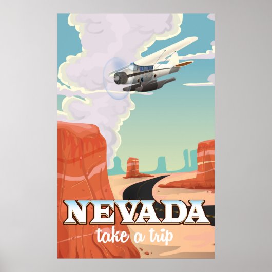 Nevada State vintage reisposter Poster (Voorkant)