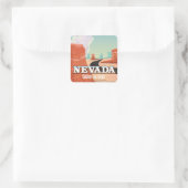 Nevada State vintage reisposter Vierkante Sticker (Tas)