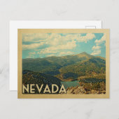 Nevada State Vintage Travel Briefkaart (Voorkant / Achterkant)