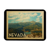 Nevada State Vintage Travel Magneet (Horizontaal)