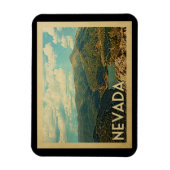 Nevada State Vintage Travel Magneet (Verticaal)