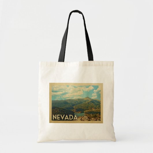 Nevada State Vintage Travel Tote Bag (Voorkant)