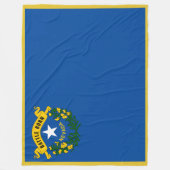 Nevada State Vlag Print Patriot Fleece Deken (Voorkant)