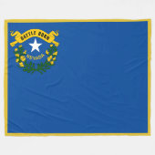 Nevada State Vlag Print Patriot Fleece Deken (Voorkant (Horizontaal))