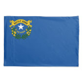 Nevada State Vlag Print Patriot Kussensloop (Achterkant)