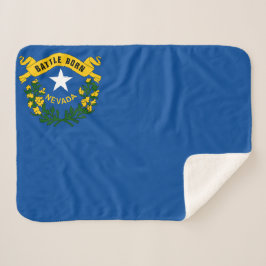 Nevada State Vlag Print Patriottisch Sherpa Deken
