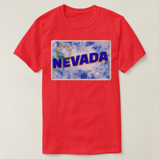 Nevada stijl retro souvenir 1 t-shirt (Design voorkant)