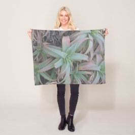 Nevada succulenten  fleece deken