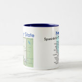 Nevada Symbols & Map Tweekleurige Koffiemok (Center)